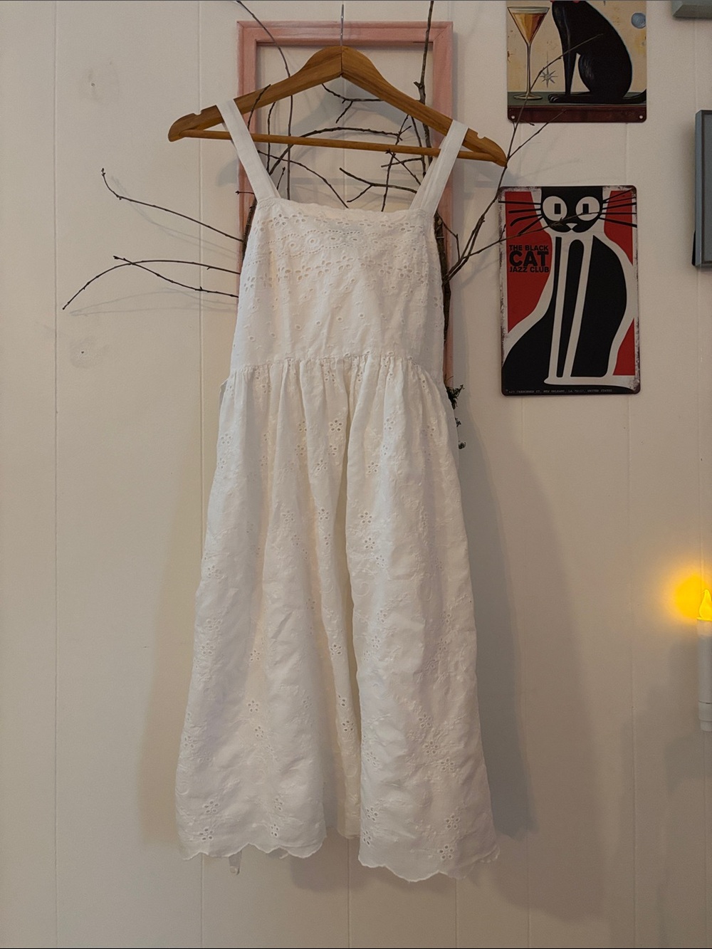 Forever/White Eyelet Sundress